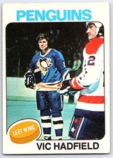1975-76 O-Pee-Chee *C* Vic Hadfield Pittsburgh Penguins #165