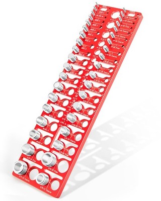 57 Pcs Thread Checker Tool Kit Standard Metric Thread Gauges 19 Piece Set