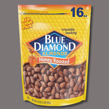 Honey Roasted Snack Almonds Honey Roasted 1 Pound
