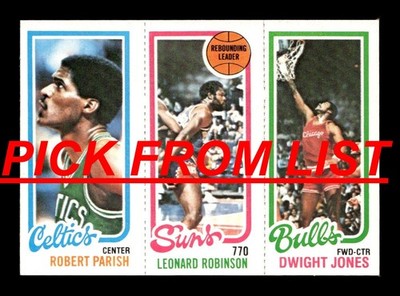 1980-81 Topps Basketball EX/EX-MT Pick From List ALL PICTURED d7 m1 q2 v1