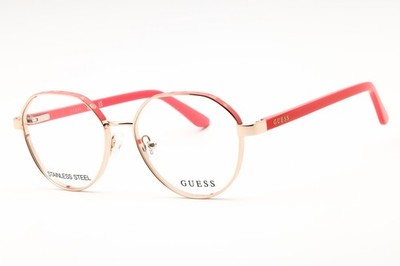 NEW Guess GU50124 074 Pink 51mm Eyeglasses