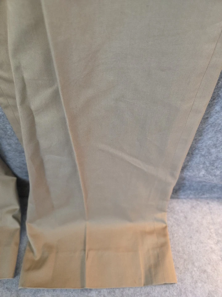 J Lindeberg Pants Mens 38x33 Actual Size Tan Performance Golf Golfer Slacks Flat - Image 4 of 4