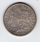 1881-S Morgan Silver Dollar, BU nice toning