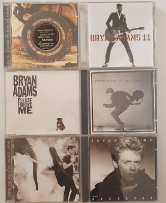 CD Sammlung Paket Bryan Adams 6 CDs Reckless 11 So far so good Cuts like a knife