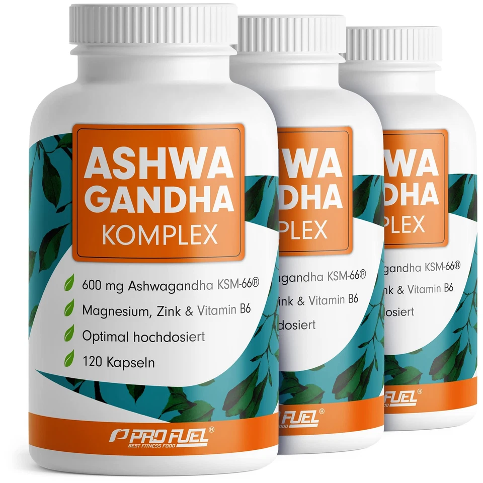 Ashwagandha Kapseln hochdosiert 240x 600 mg Ashwagandha KSM 66® pro Tag Komplex