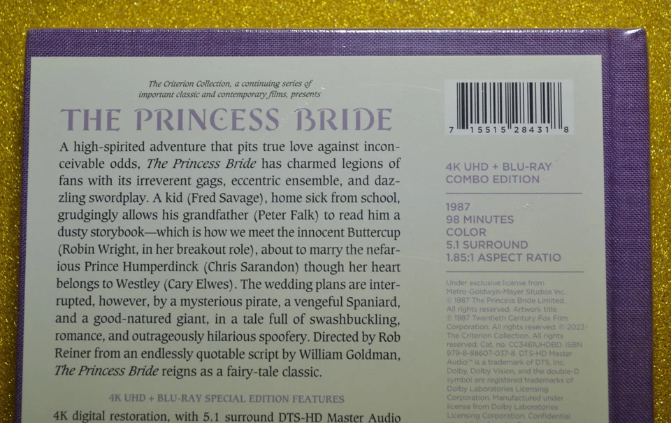 New 4K The Princess Bride The Criterion Collection 4K US Version - Image 4 of 4