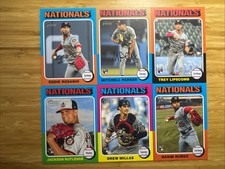 2024 Topps Heritage High Number - Washington Nationals Lot - 6 Cards Lipscomb