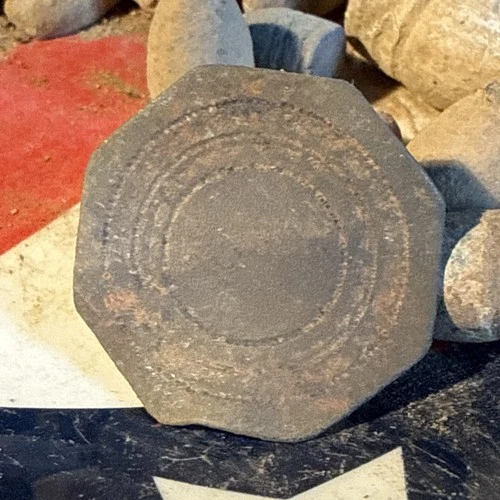 Dug Civil War 💥 🇺🇸 💣 Neat Colonial Octagon Coat Button A Decorated Face