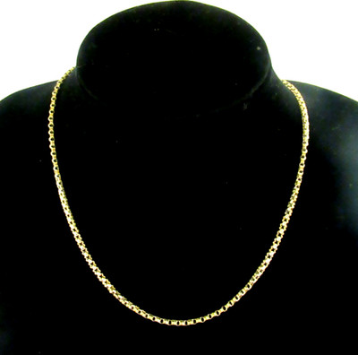 9 kt ROSÉGOLD - ziemlich kurze GLIEDERKETTE - 460 mm.  7,6gms. - Gestempelt:-9C