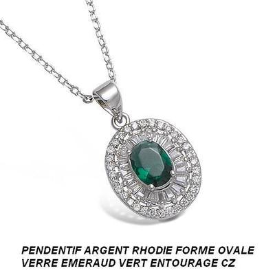 Bracelet Femme En Argent 925 Massif Rhodié - Serti De Marquises Emeraude - Longueur 19 Cm - Dolly-Bijoux - Neuf étiqueté