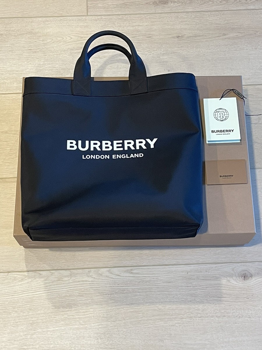 BURBERRY ARTIE LOGO NYLON TOTE BAG | eBay