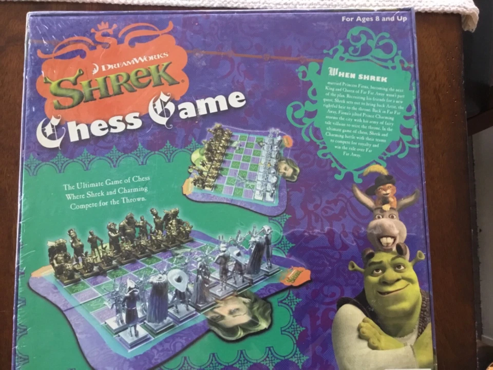 Juego de Ajedrez Shrek Edición Deluxe Nuevo Original Y Raro y Precintado 2007 Foto 4 de 4