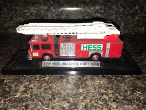 1999 hess miniature fire truck worth
