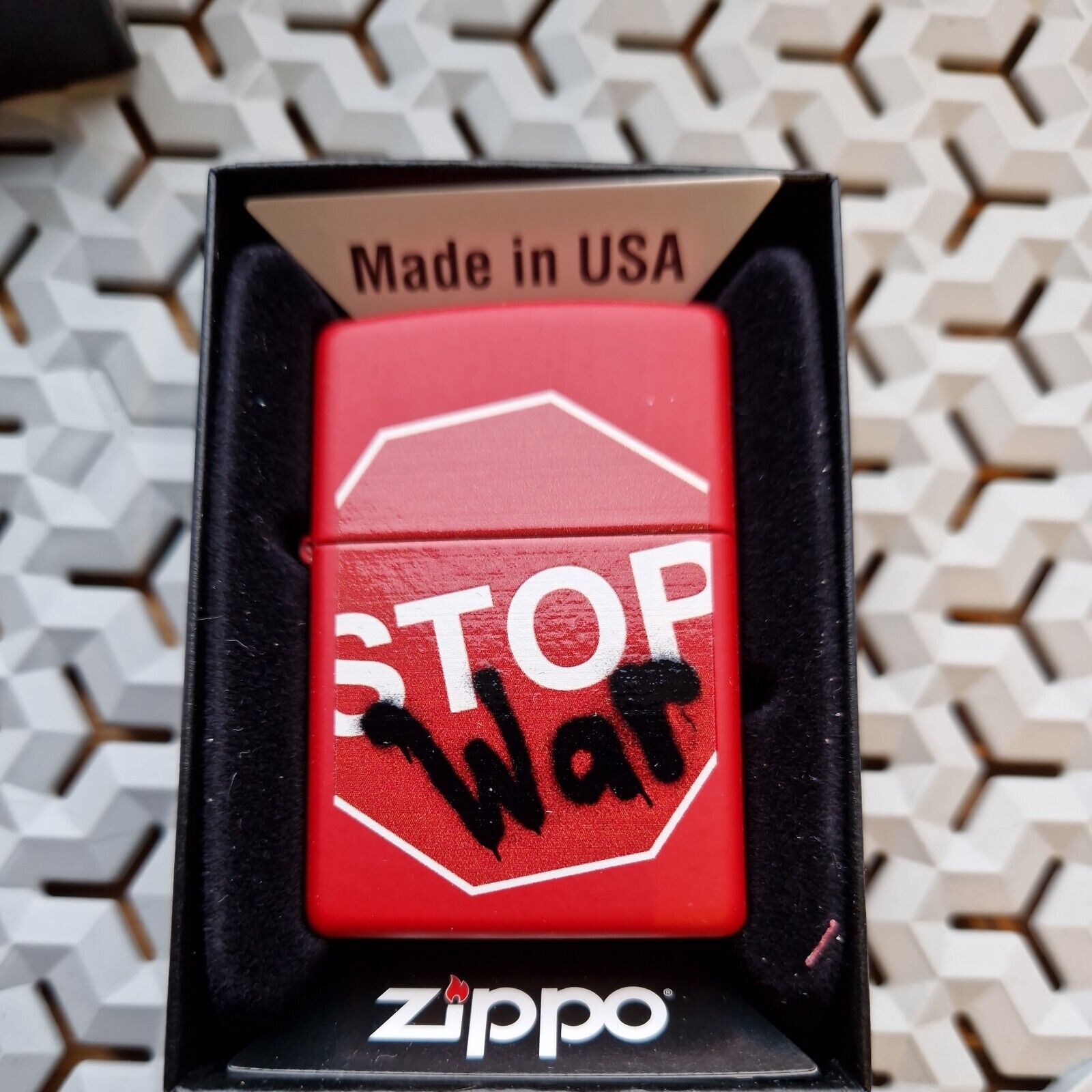 28140 Zippo Lighter Stop War