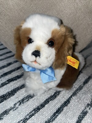 Steiff Dog 2923/16 Brown and White NEW NWT Vintage Collectible