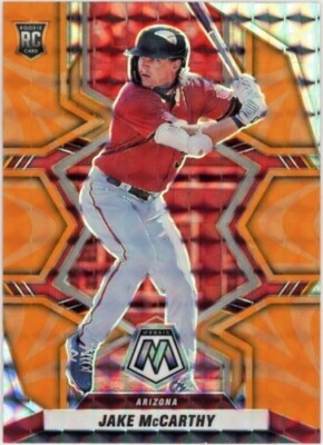 JAKE MCCARTHY RC 2022 PANINI MOSAIC ORANGE REACTIVE ROOKIE