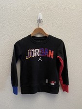 Jordan Jumpman Crew Neck Pullover Sweatshirt Small 8-10 Nike Multi-Color
