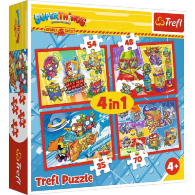 Puzzle 4w1. Tajni Szpiedzy. Super Zings