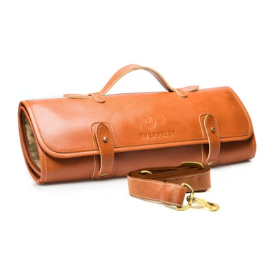 Chef Knife Roll Bag Holds 10 Knives PLUS Zipper for Culinary Tools - Bag Only