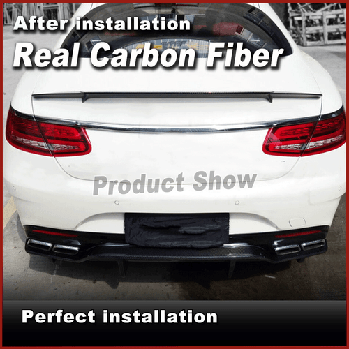Carbon Heckdiffusor Diffusor Lippe Für Mercedes S-Klasse Coupe C217 S500 S550 - Picture 3 of 9