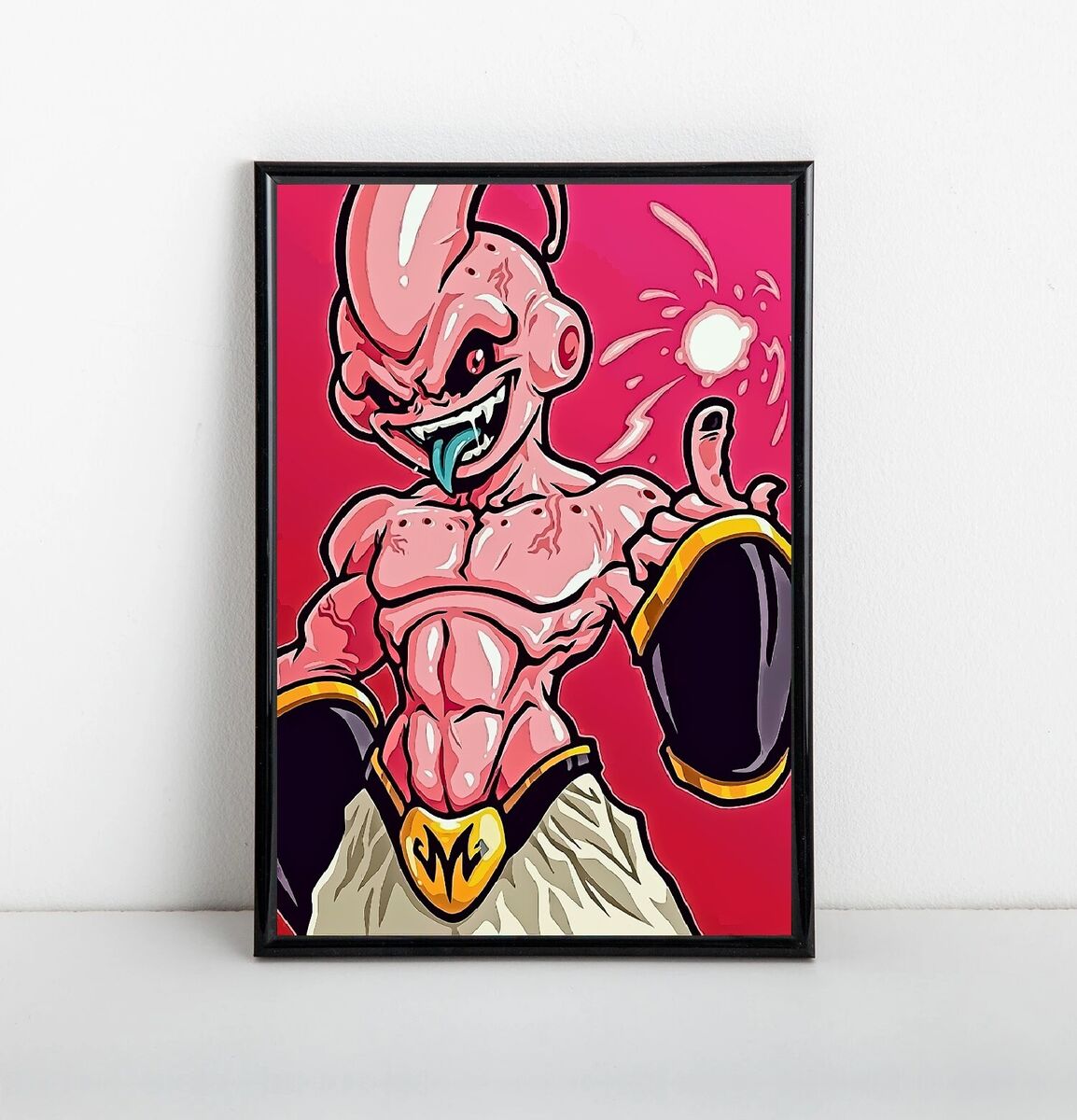 Majin Buu, Dragon Ball Z  Dragon ball painting, Dragon ball