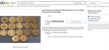 ATTENTION NOT FOR SALE!!LOT 17 pieces x 20 FRANCS OR NAPOLEON