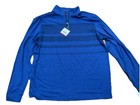 grand slam golf Long Sleeve Mens Quarter Zip Pullover Shirt Large Blue — photo 1