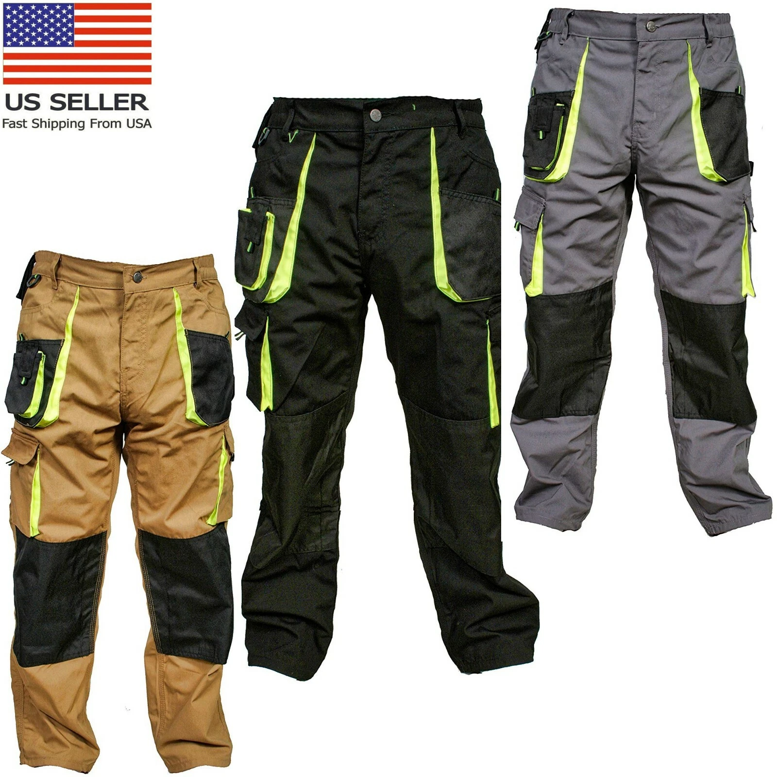 Men Utility Cargo Trousers Heavy-Duty Carpenter Work Pants Construction Workwear
Opens in a new wind
