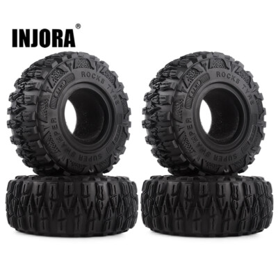 INJORA Mud Grappler 2.2 Tires for 1/10 RC Crawler TRX4 TRX6 Axial SCX10 II 90046