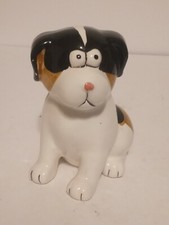 Vintage K's Collection Dog Bank w/Stopper 5" Tall