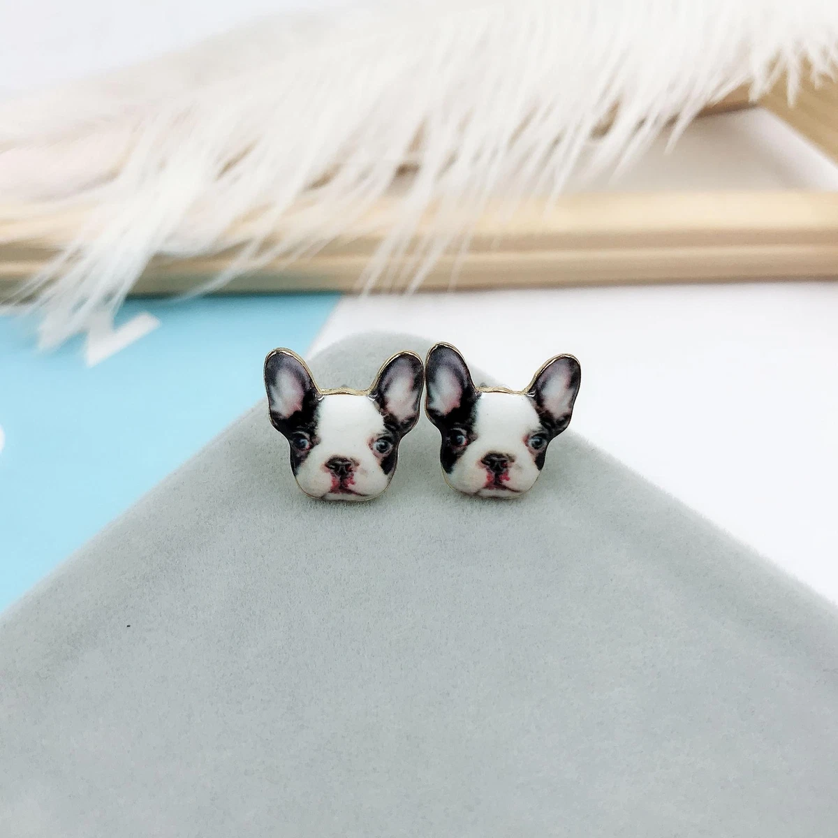 French bulldog clearance earrings