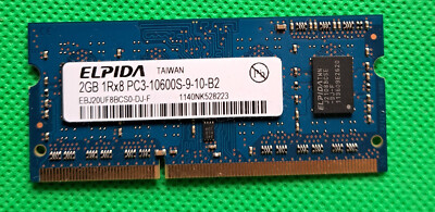 ELPIDA 2GB 1Rx8 PC3-10600S-9-10-B2