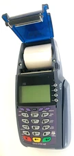 Verifone Omni Model 5100 Used Credit Card Terminal With Cord Powers On
