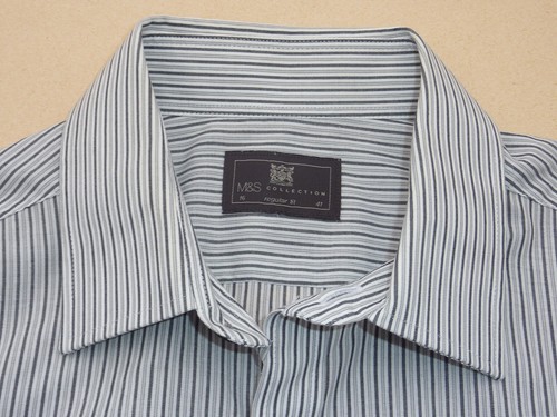 MARKS & SPENCER M&S COLLECTION NORMALE PASSFORM SHIRT 16 ZOLL - Bild 5 von 5