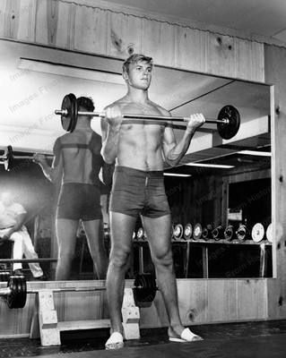 8x10 Print Tab Hunter Shirtless Gym 1953 #TH922 | eBay