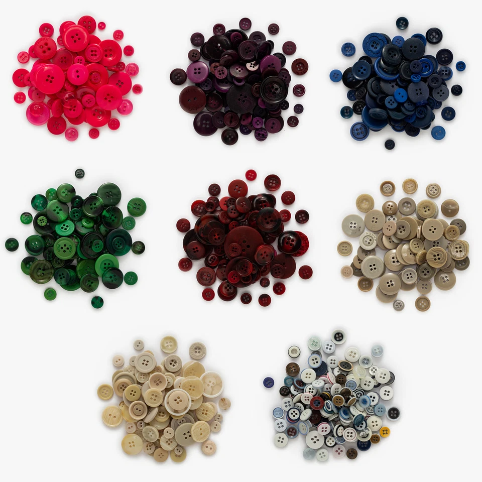 30g Deep Color Series Resin Buttons Sewing Scrapbooking Clothing Handmade Decor - Image 2 of 2