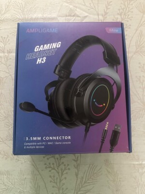 Fifine Ampligame Gaming Headset for PC-Wired Headphones with