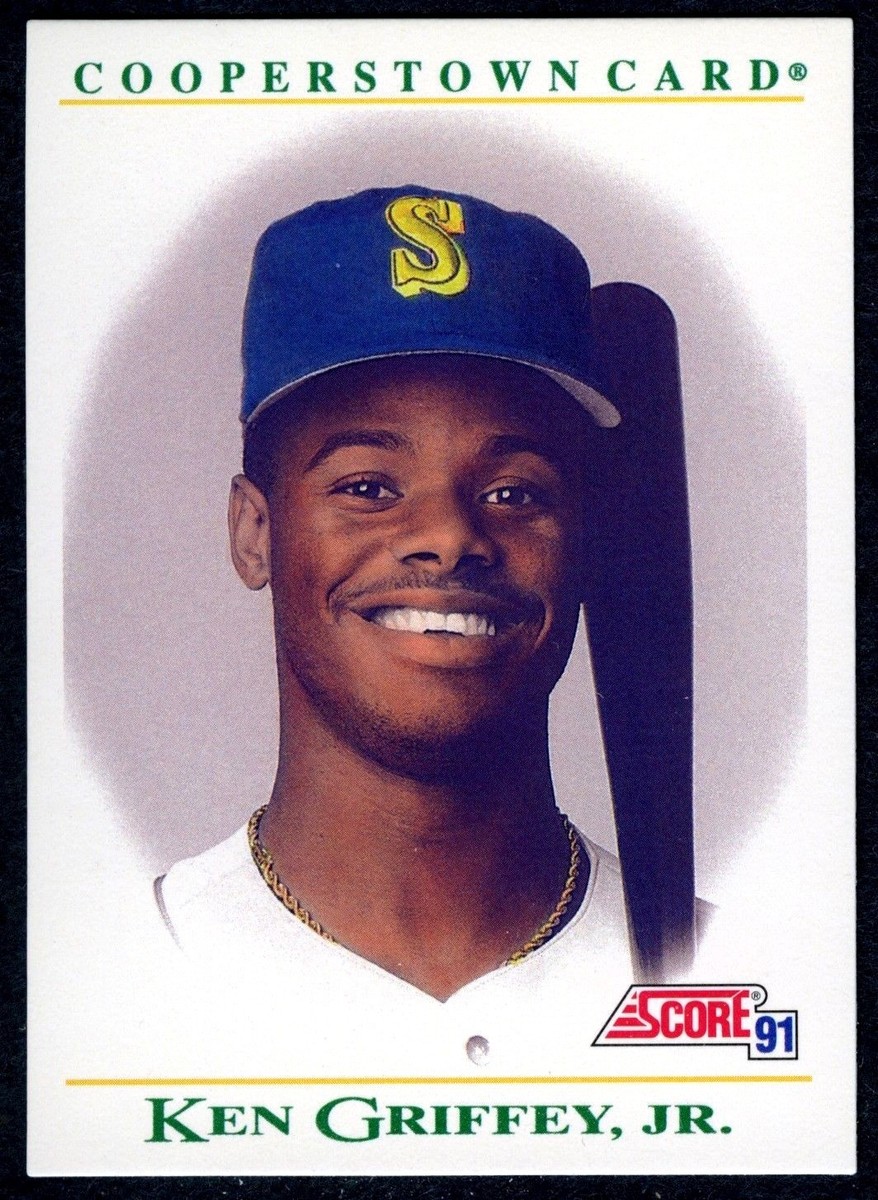 KEN GRIFFEY JR.~SEATTLE MARINERS~1991 SCORE COOPERSTOWN INSERT