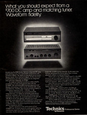 AMPLIFICATORE TECNICO E SINTONIZZATORE vintage anni 70 stampa rivista pubblicità stereo SU ST 8080 serie pinup