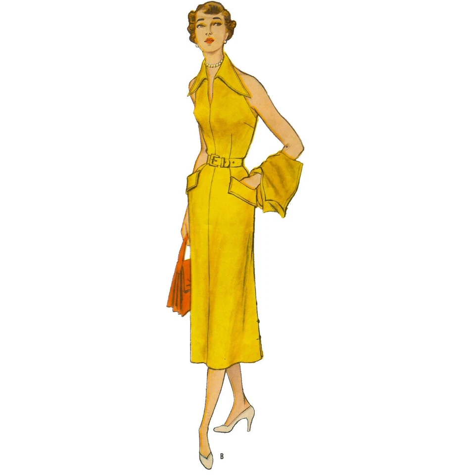 Vintage 1950s Pattern – One-piece Sun-back Dress & Bolero - Bust=36” (91.4cm) - Image 3 of 4