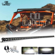 44 Inch Led Light Bar Dual Color Amber White Strobe Flood Spot Utv Offroad Truck 44 Inch Led Light Bar Dual Color Amber White Strobe Flood Spot Utv Offroad Truck