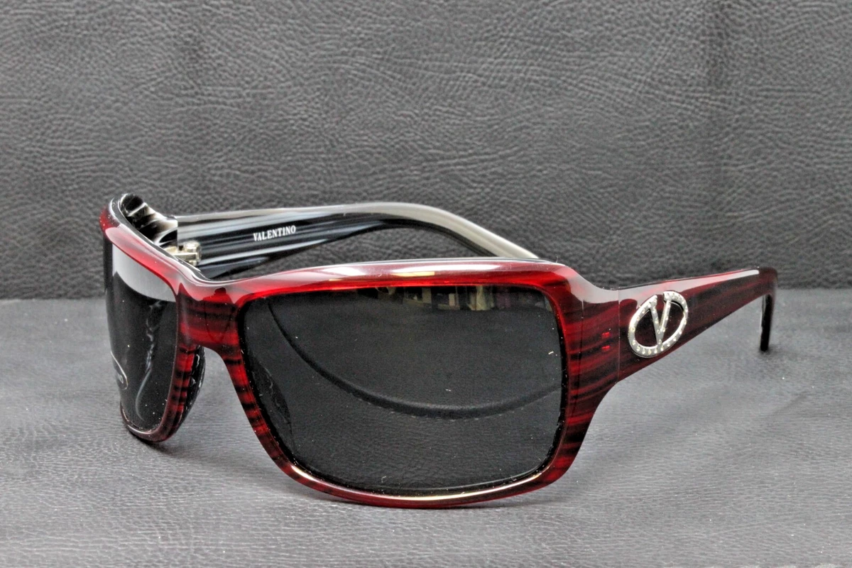 Valentino Sunglass model 4018 in raspberry red size 50-19-140 Valentino Eyewear - Etsy main image 4