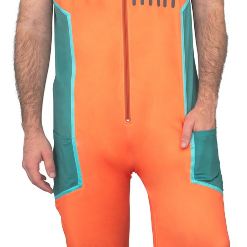 Adult Hallowee Costume Prison Rick Zip Up Jumpsuit - 第 4/9 張圖片