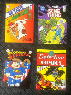 2014 Topps GARBAGE PAIL KIDS Series 2 Full Comic 4-Card Set GPK SUPERFAN Batman