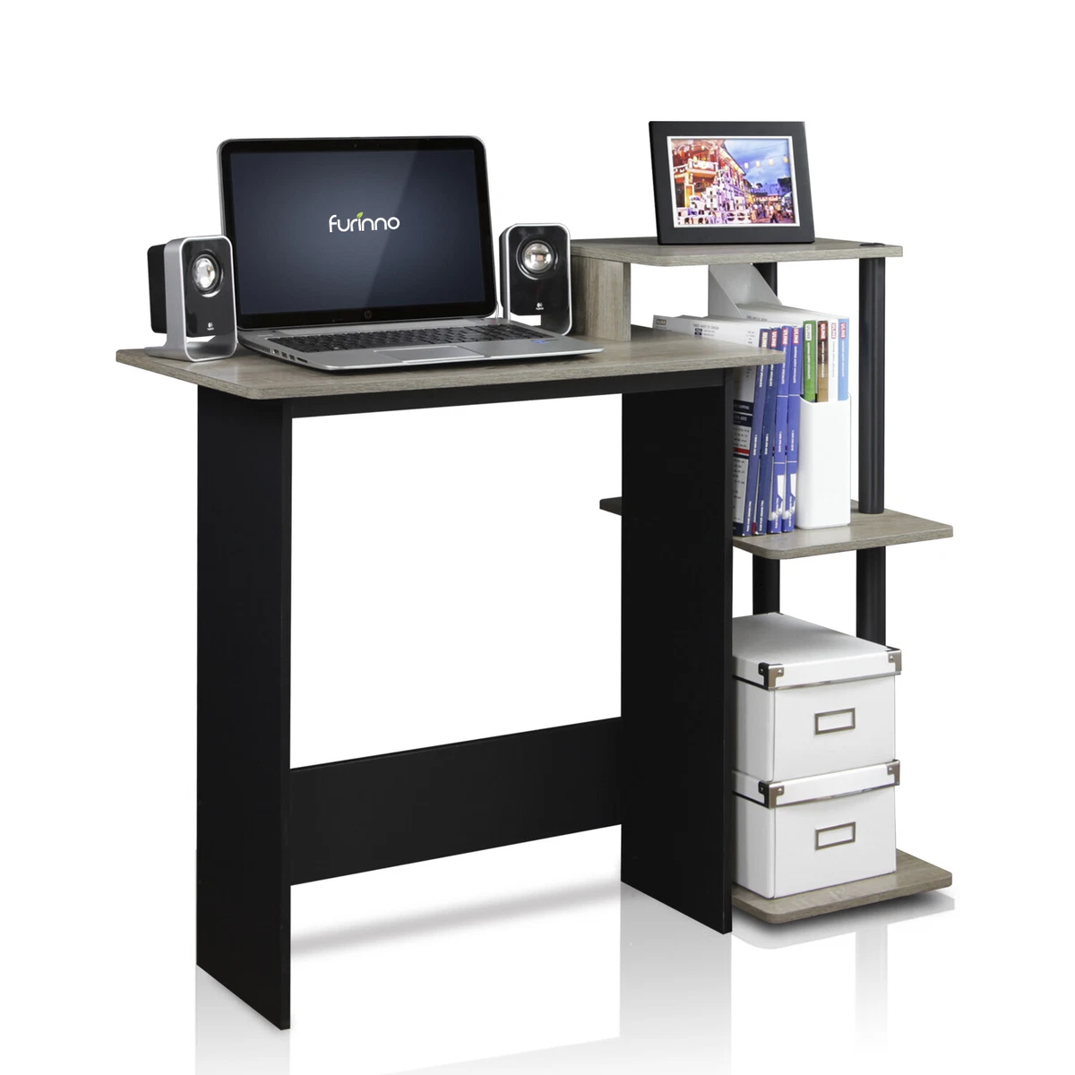Furinno efficient home laptop notebook computer desk deals