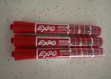 Expo 1946761 -  Ink Indicator Dry Erase Marker, Chisel Tip, Red, 3 Each