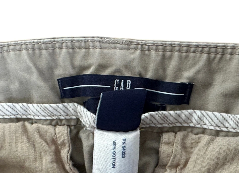 Gap Women's Pants Chino Mid Rise Straight Leg Pockets 100% Cotton Size 1 Beige - Image 4 of 4
