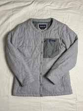 Women's Patagonia Heywood Insulated Puffer Jacket Size M Grey BSTY25350