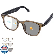 Smart Glasses for Women Men, Bluetooth Glasses with Photochromic 