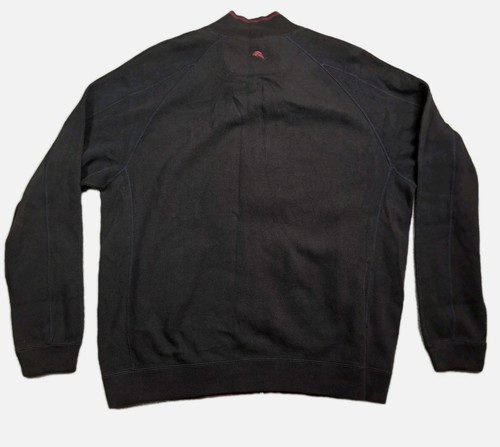 Maglione Tommy Bahama Flip Side Pro Full Zip Nero e Berry Uomo Taglia Large NUOVO - Foto 9 di 14